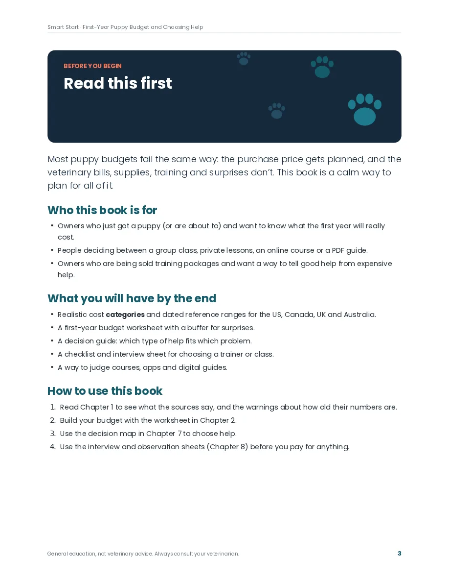 Smart Start preview page: Read this first